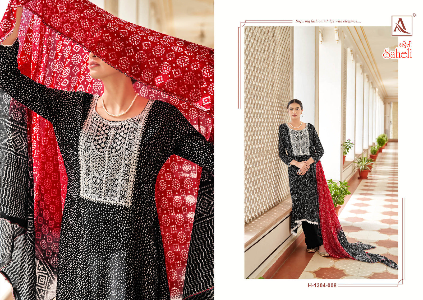 Alok Suit Saheli Viscose Rayon With Embroidery Work Salwar Suit Latest Collection