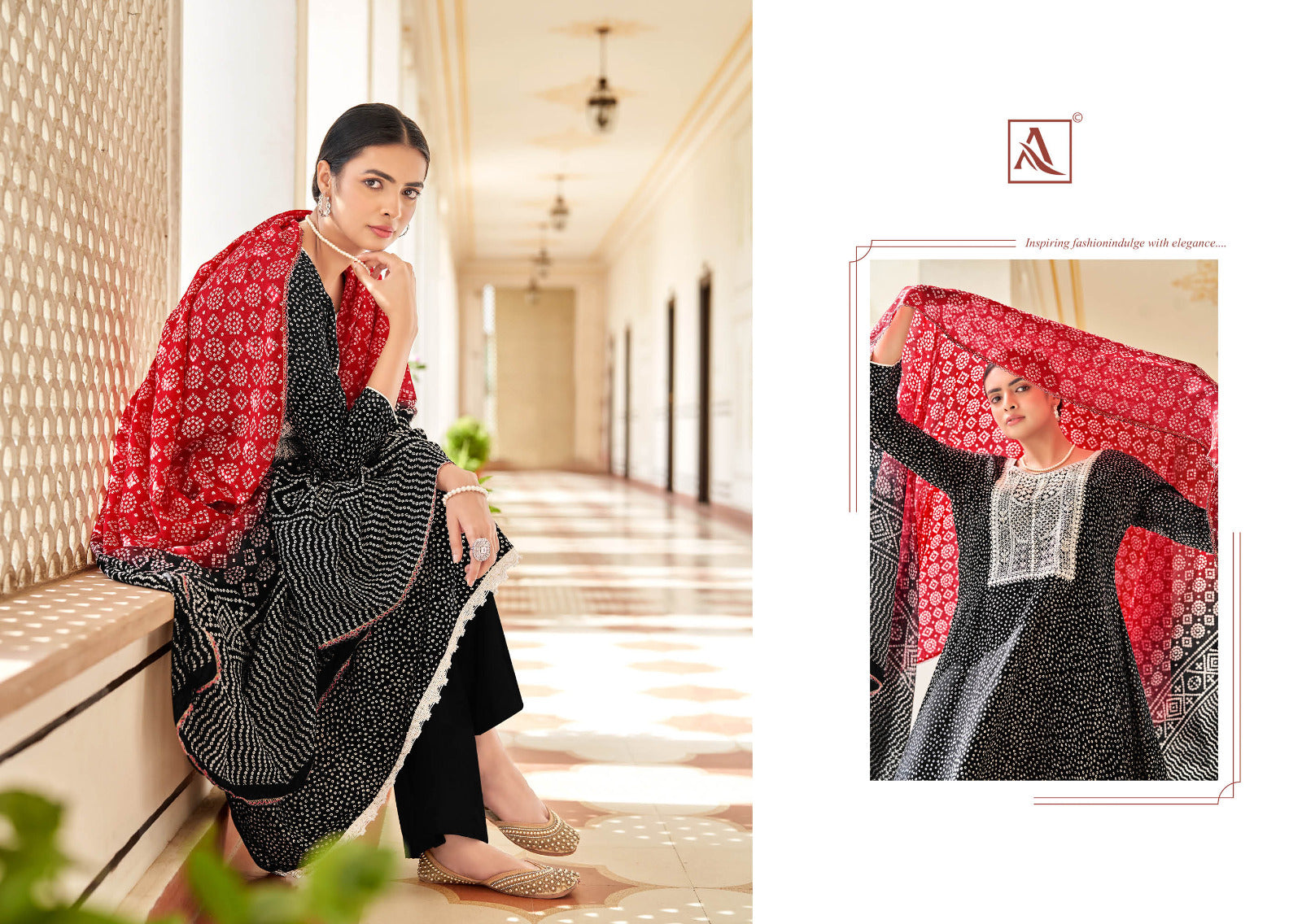 Alok Suit Saheli Viscose Rayon With Embroidery Work Salwar Suit Latest Collection