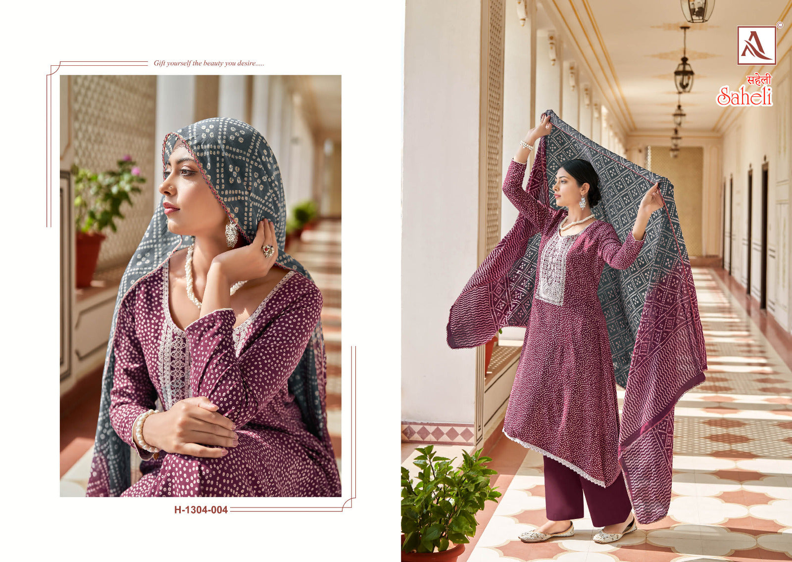 Alok Suit Saheli Viscose Rayon With Embroidery Work Salwar Suit Latest Collection