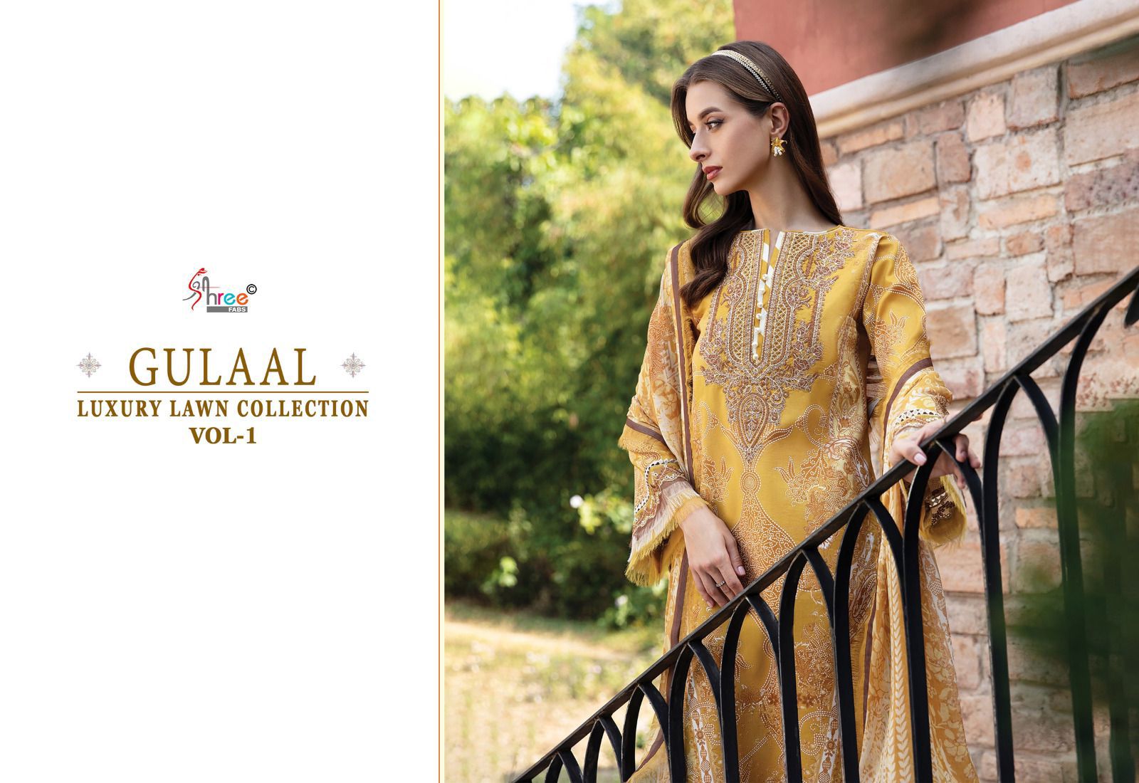 Shree Fabs Gulaal Luxury Lawn Collection Vol 1 Pakistani Suits At Wholesale Rate