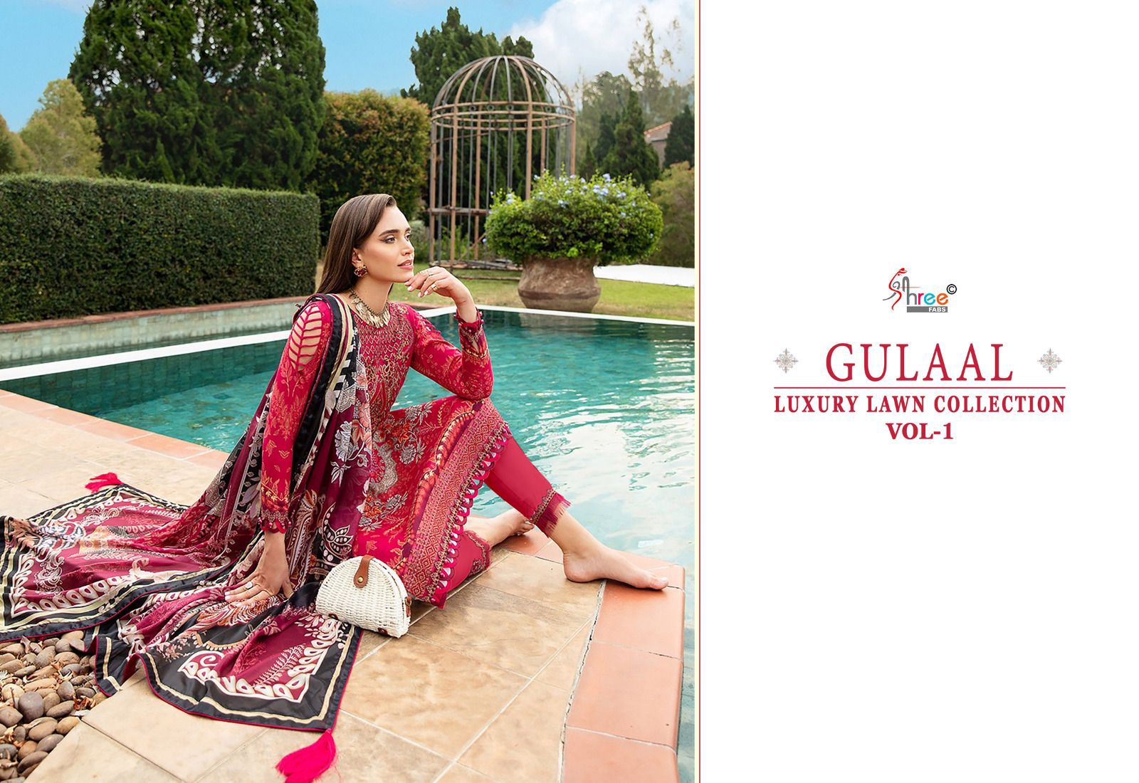 Shree Fabs Gulaal Luxury Lawn Collection Vol 1 Pakistani Suits At Wholesale Rate