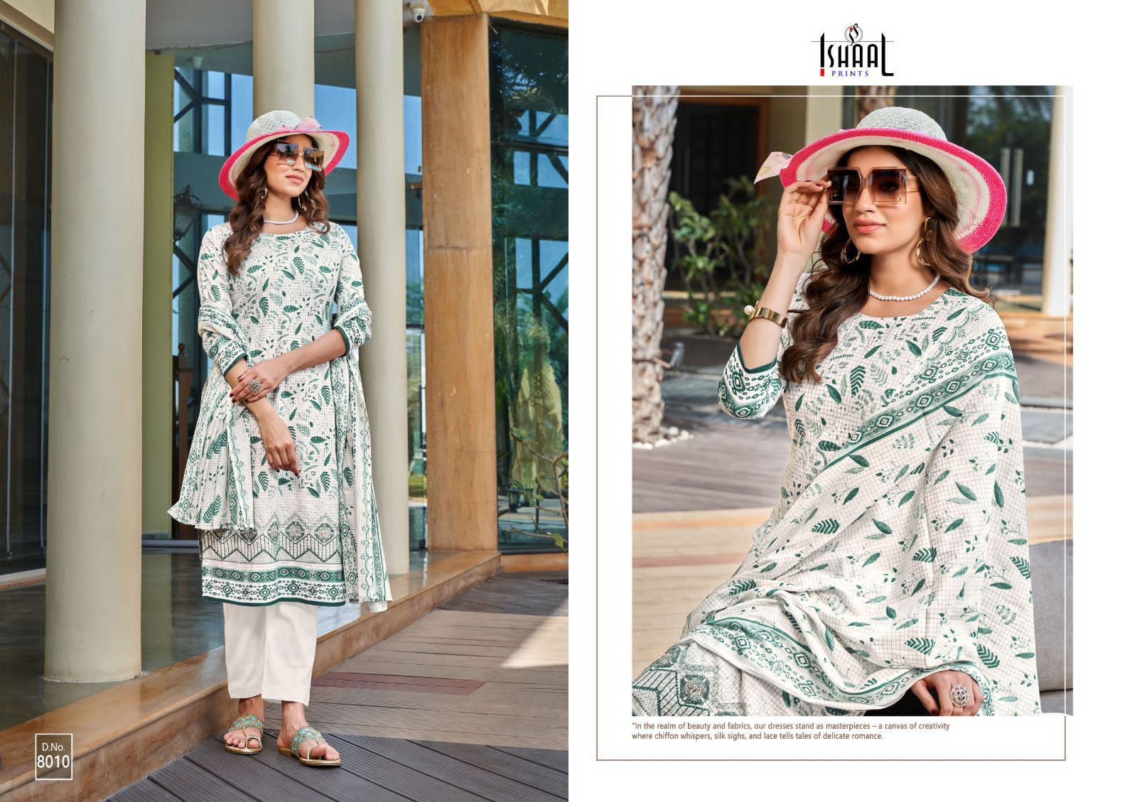 Ishaal Embroidered vol 8 Lawn Cotton With Embroidery Work Salwar Kameez At Wholesale Rate