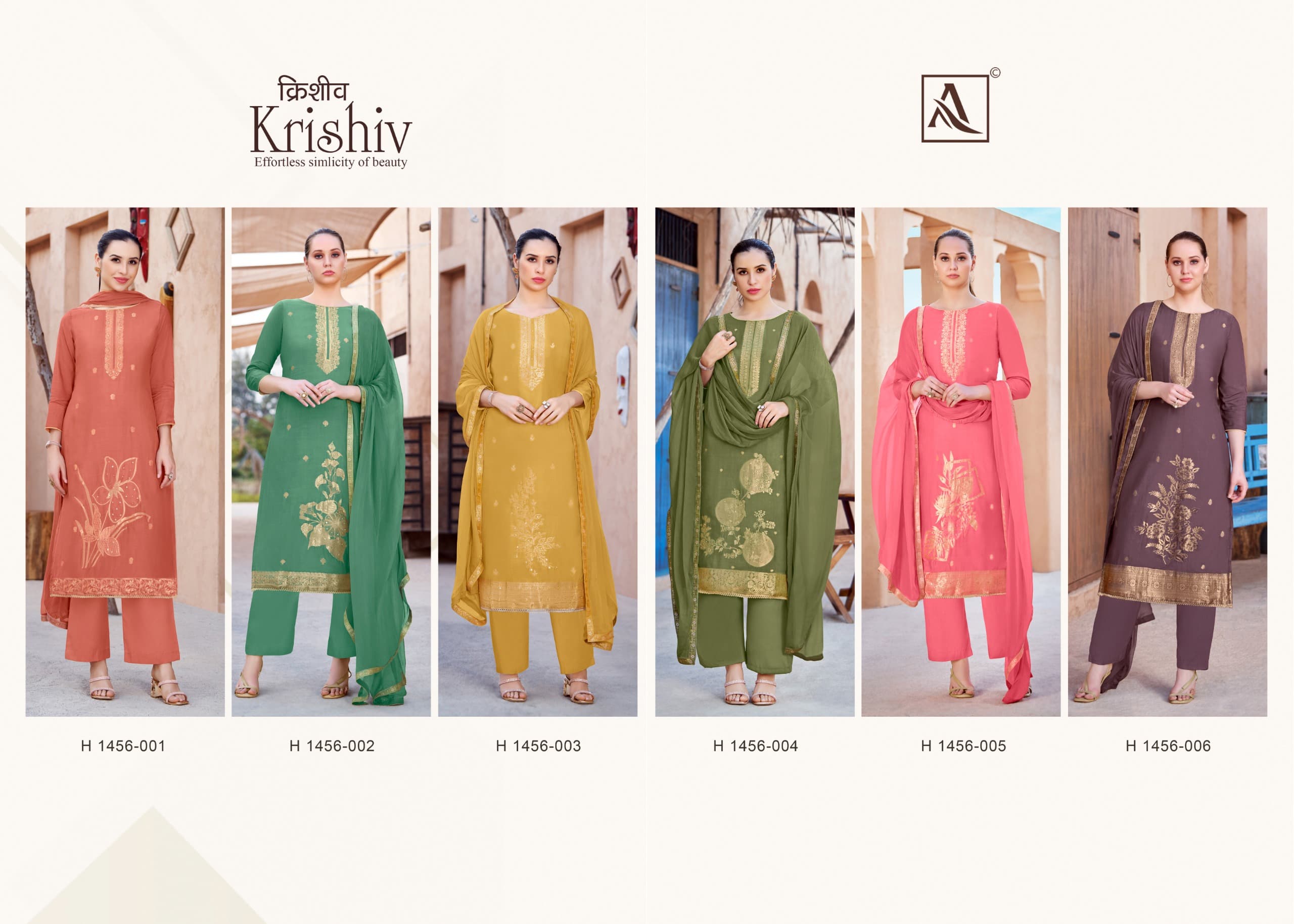 Alok Suit Krishiv Viscose Maslin With Handwork Salwar Kameez Supplier In Surat