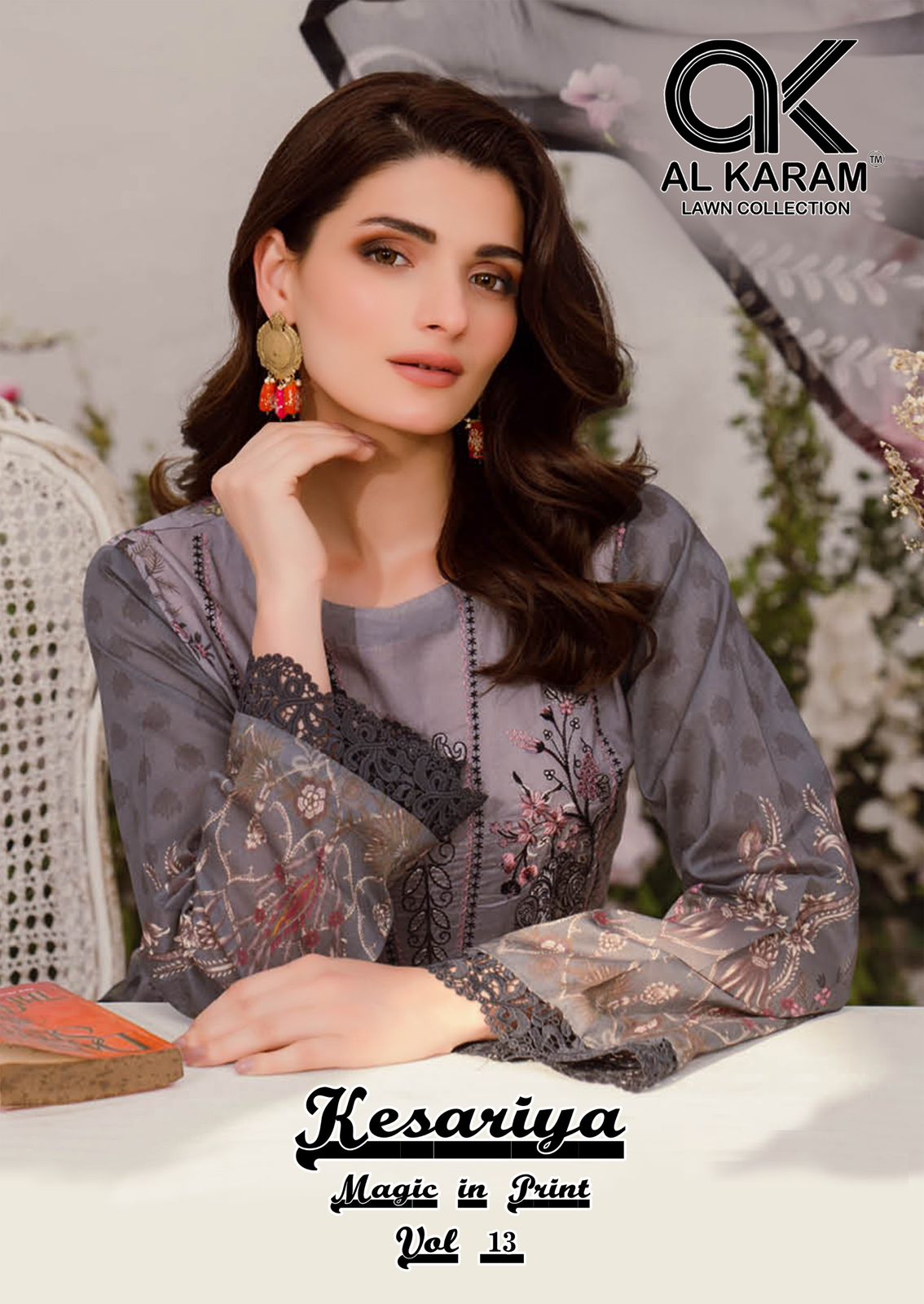 Al Karam Kesariya Vol 13 Cotton Pakistani Dress Material Wholesaler Surat