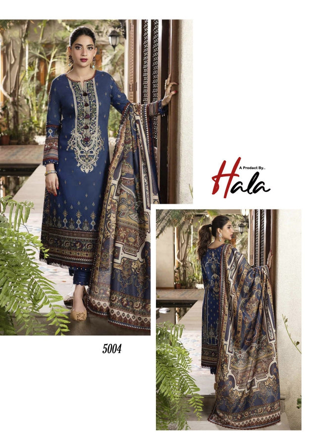 Hala Zafira Vol 4 Cotton Printed Pakistani Dress Material Wholesale Supplier In Surat