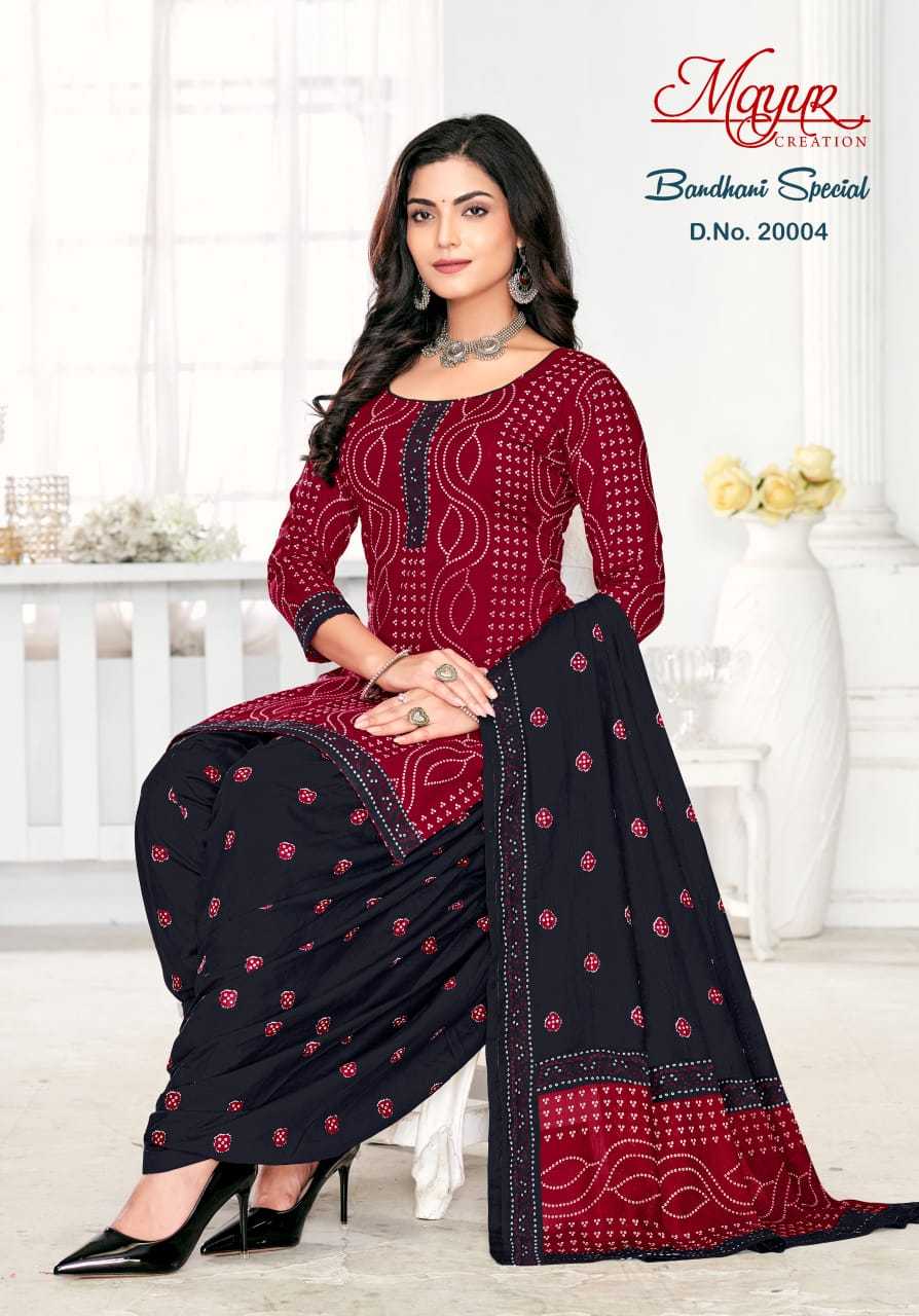 Mayur Bandani Special Vol 20 Cotton Mayur Dress Material Jetpur