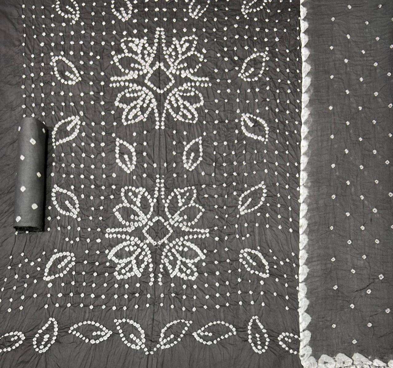 Jilani Textile Bandhani Vol 4 Satin Cotton bandhani dress material wholesalers in ahmedabad - jilaniwholesalesuit