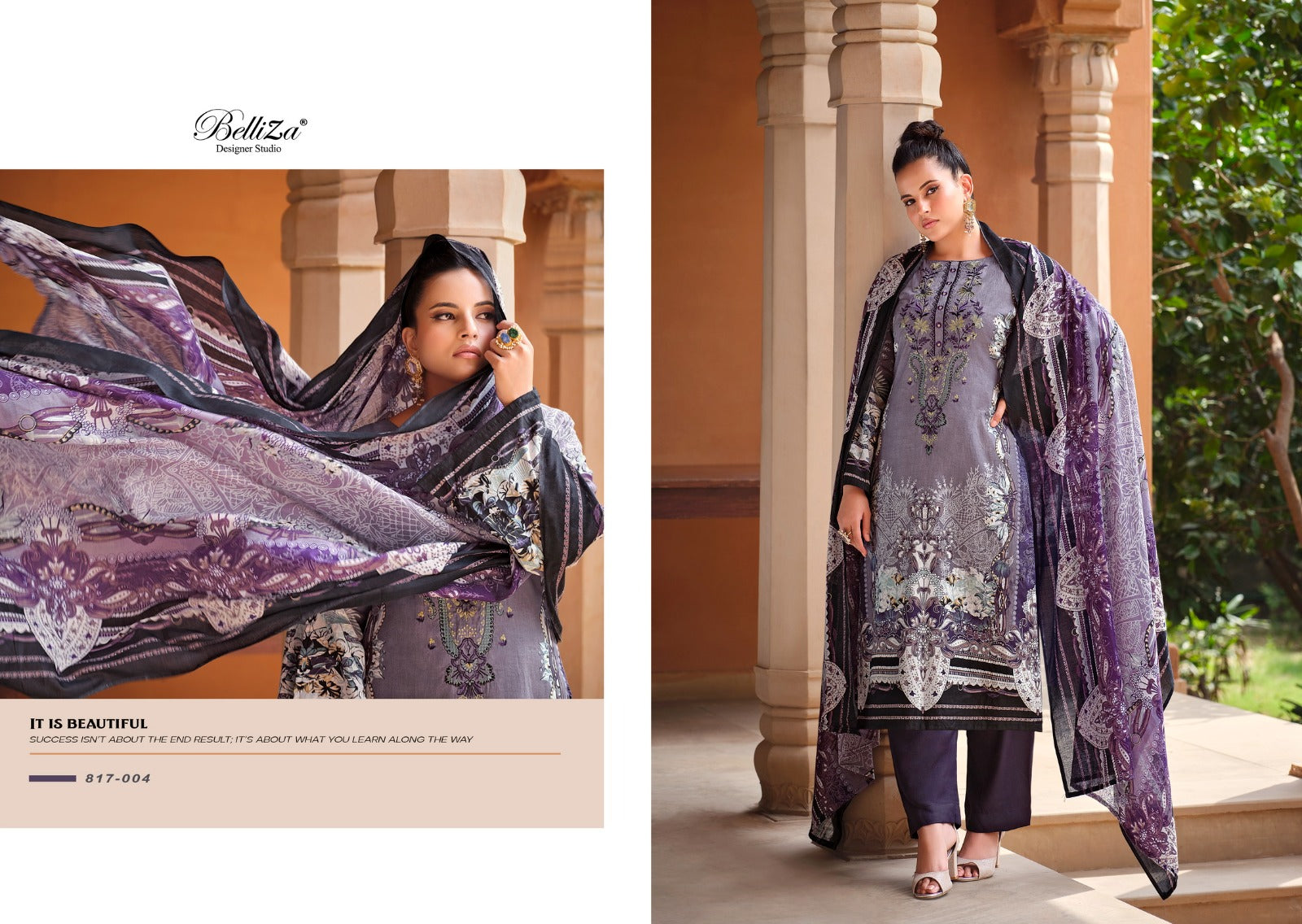 Belliza designer studio naira vol 17 cotton with embroidery work salwar kameez latest collection - jilaniwholesalesuit
