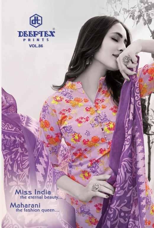 Deeptex Miss India Vol 86 Cotton Printed Dress Material Jetpur