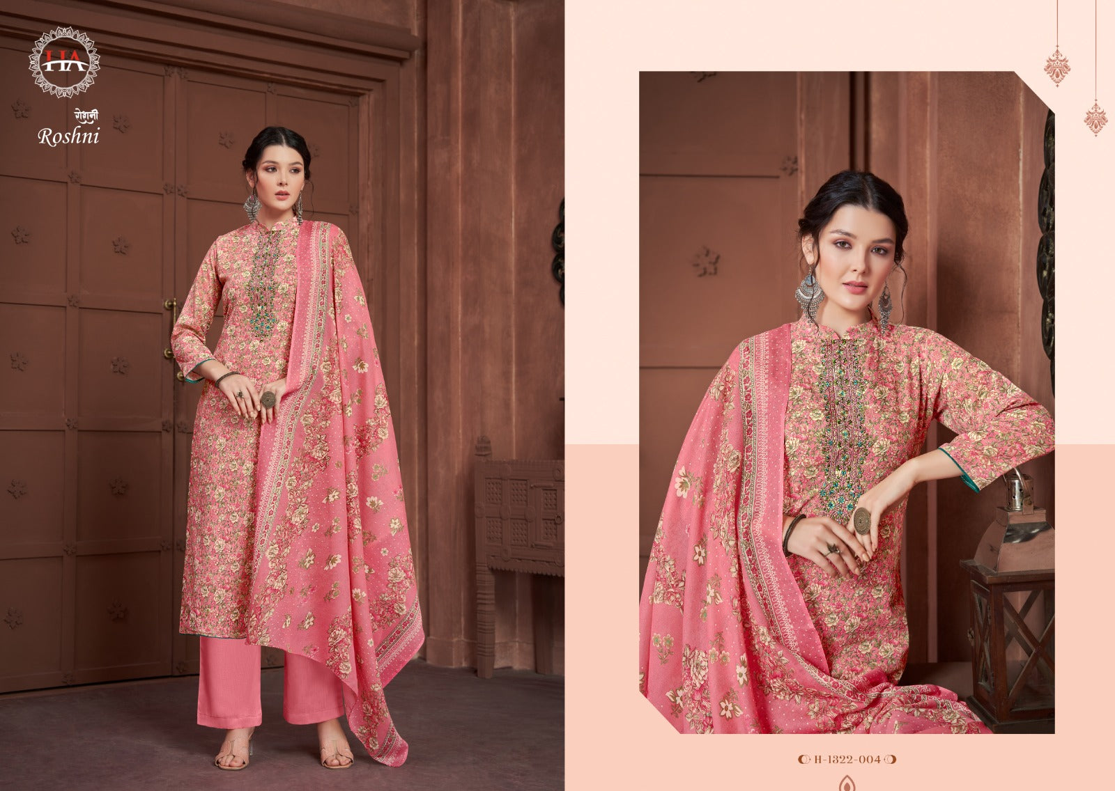 Harshit fashion hub roshni cotton with embroidery work salwar suits wholesale supplier - jilaniwholesalesuit
