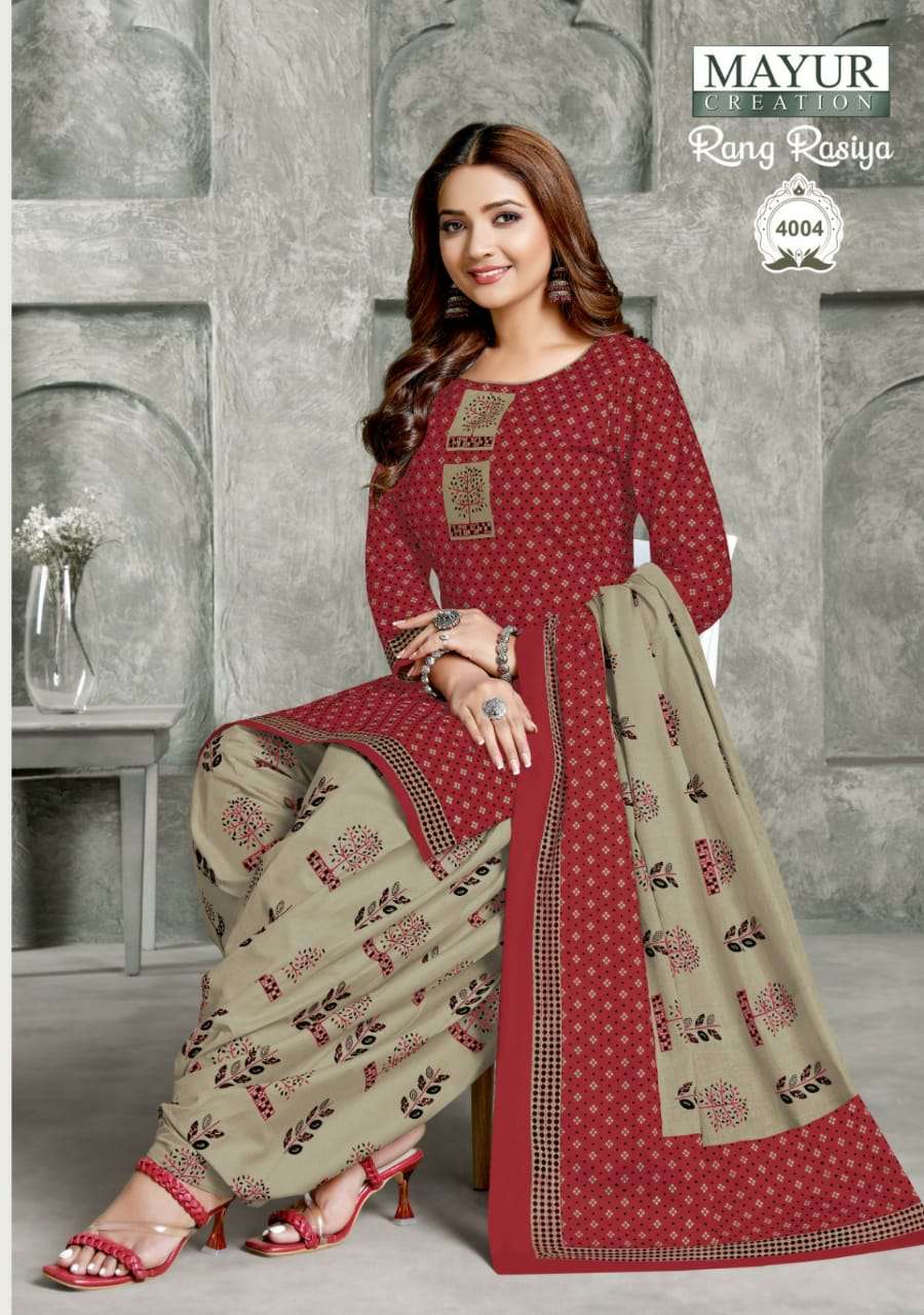 Mayur Creation Rang Rasiya Vol 4 Pure Cotton Dress Material Wholesale Jetpur - jilaniwholesalesuit