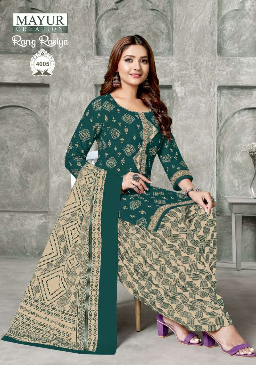 Mayur Creation Rang Rasiya Vol 4 Pure Cotton Dress Material Wholesale Jetpur - jilaniwholesalesuit