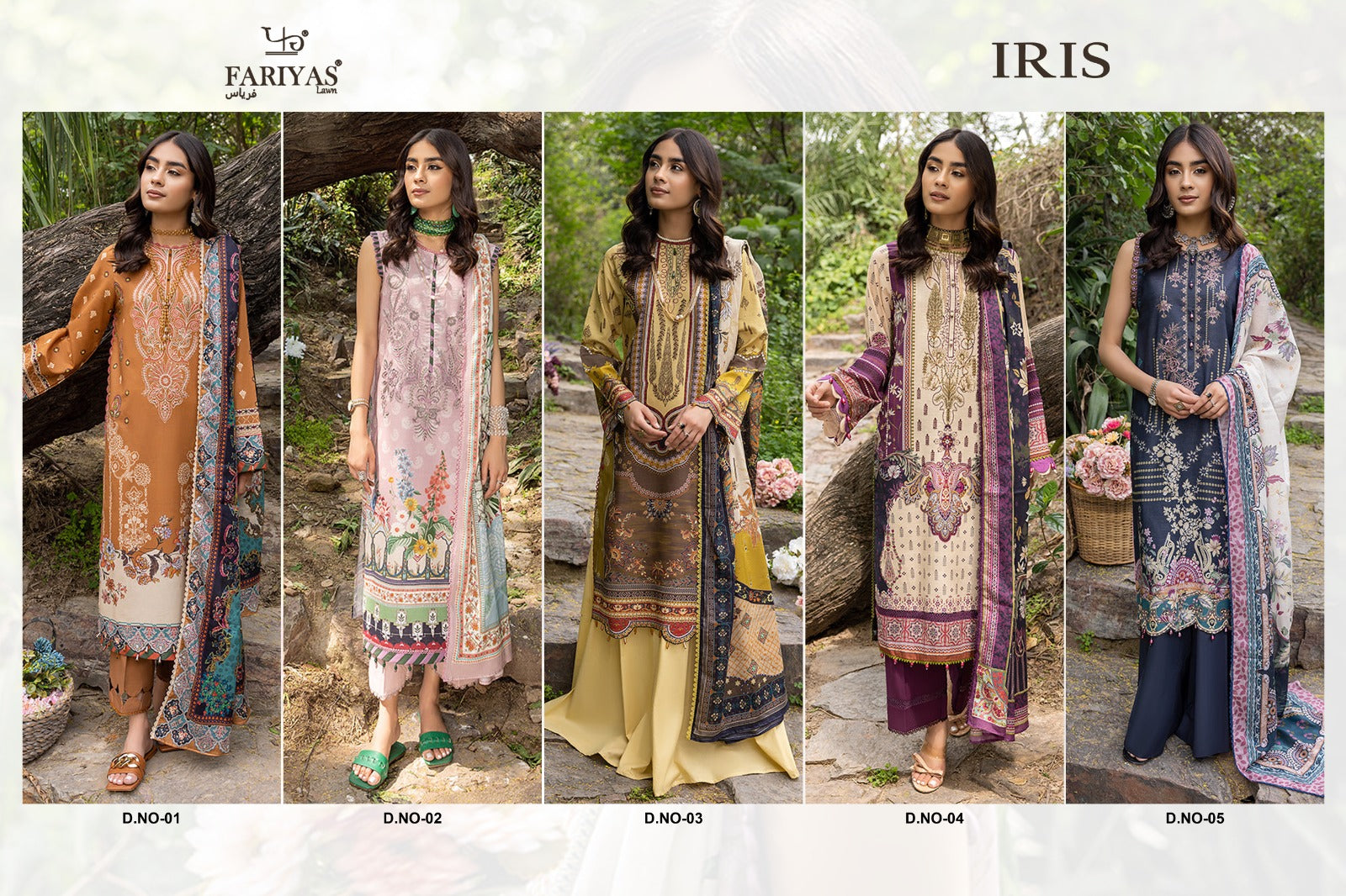 Fariyas iris Cotton With Embroidery Work Pakistani Wholesale Suits - jilaniwholesalesuit