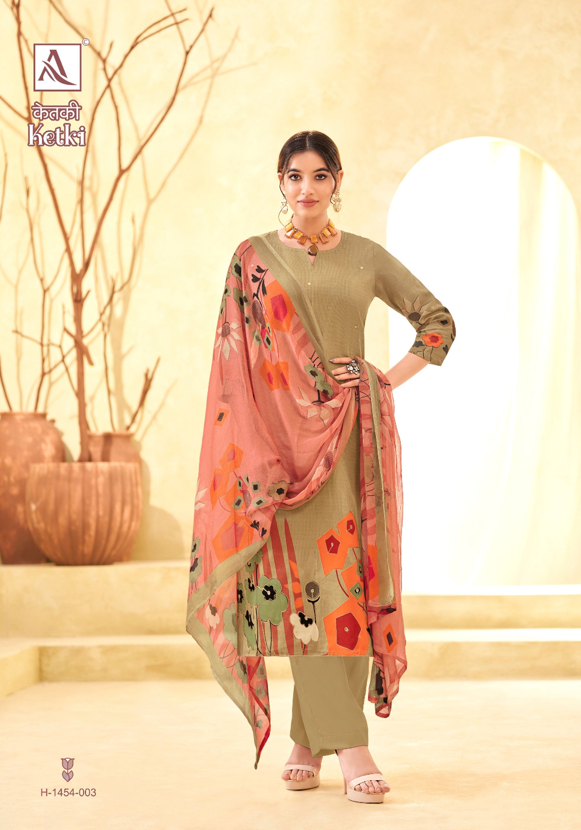 Alok Suit Ketki Jam Cotton With Embroidery Work Salwar Suit Latest Collection At Wholesale Rate