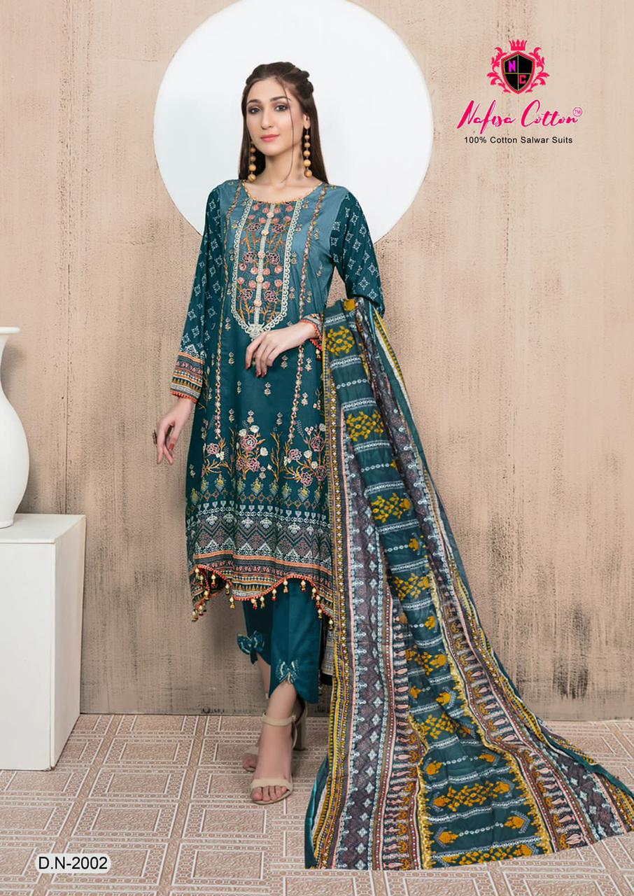 Nafisa Cotton mahera karachi suits vol 2 low range pakistani suits wholesaler - jilaniwholesalesuit
