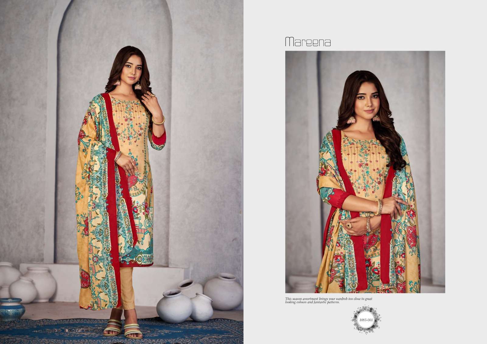 Romani Mareena Vol 17 Soft Cotton With Embroidery Work Salwar Suit At Wholesale Price - jilaniwholesalesuit