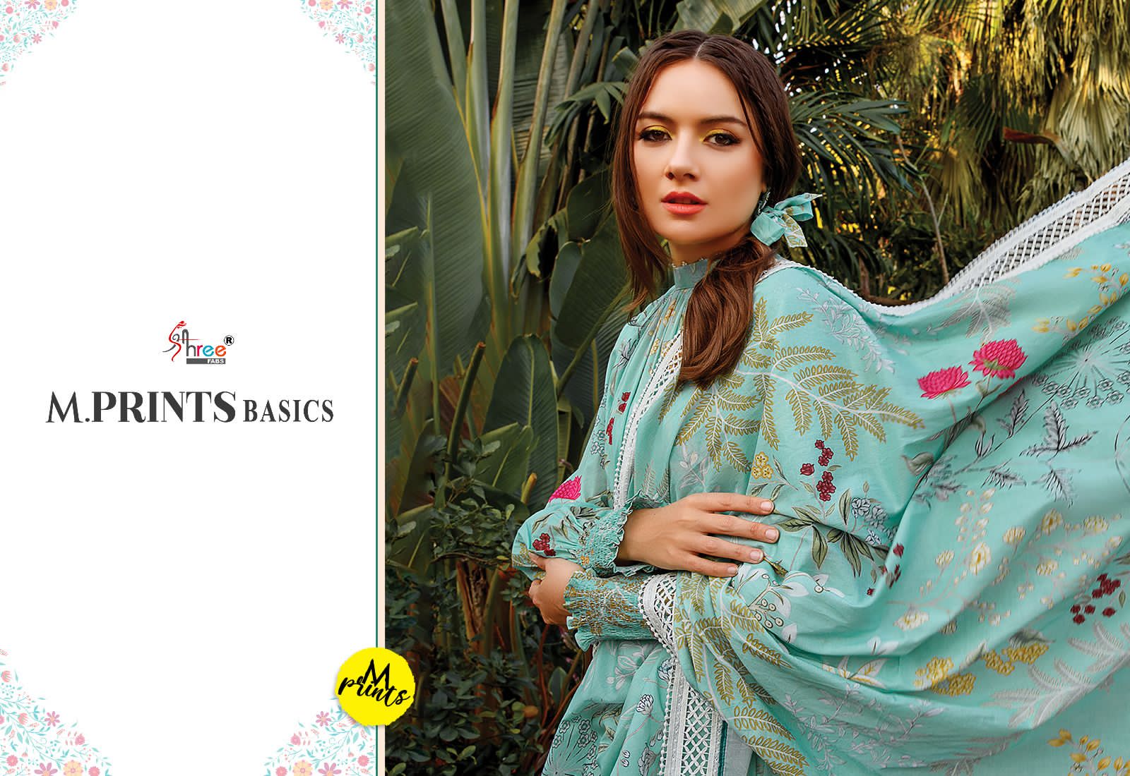 Shree fabs m prints basics Cotton with embroidery wok pakistani suits design - jilaniwholesalesuit