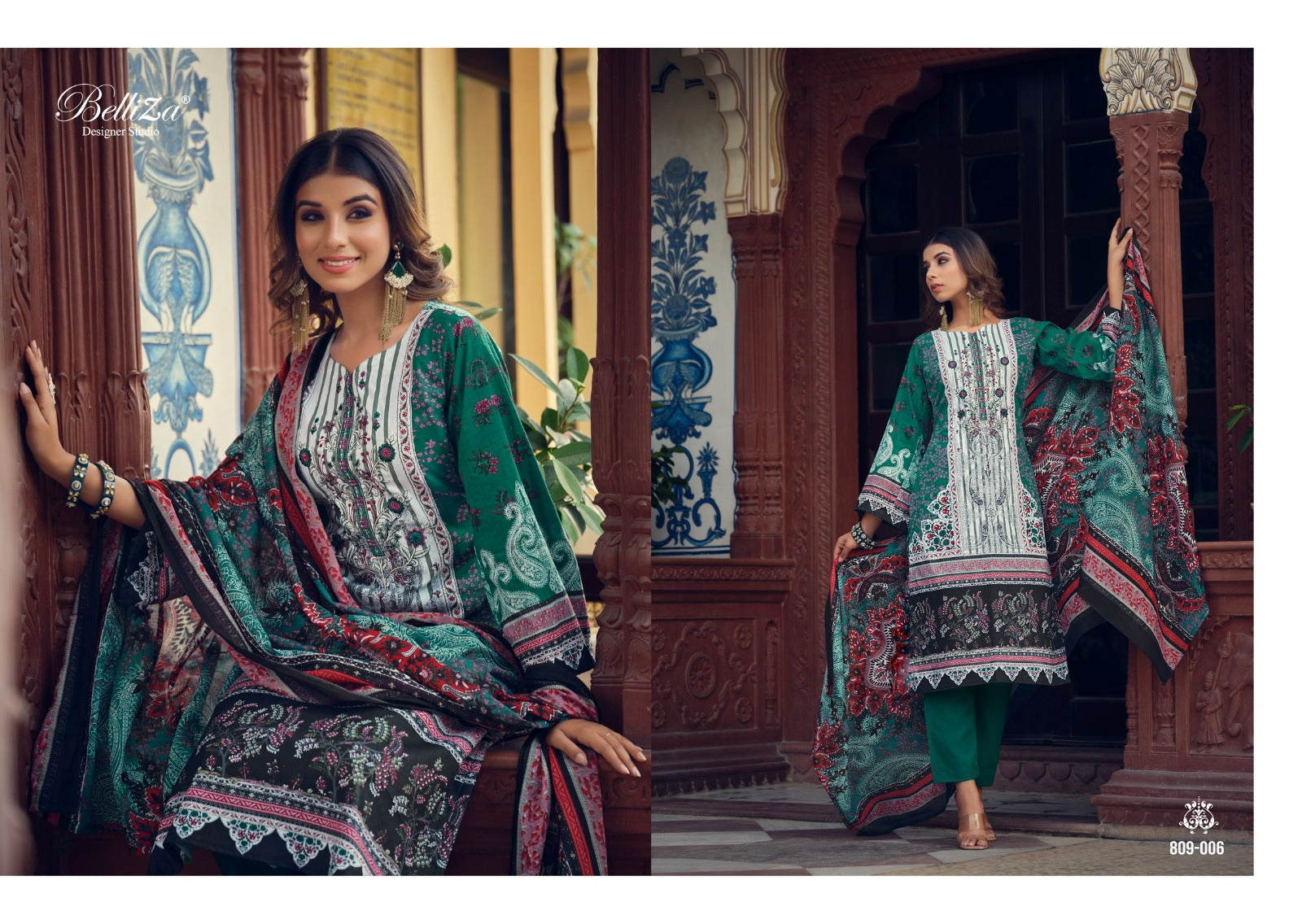 Belliza Designer Studio Naira Vol 15 Cotton With Embroidery work Salwar Kameez Latest Catalouge - jilaniwholesalesuit