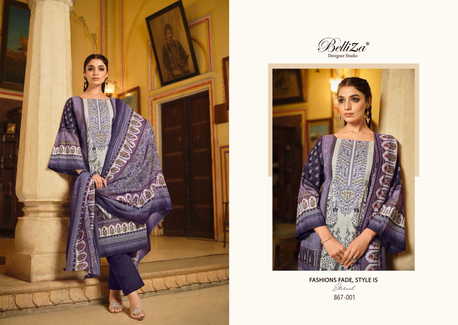 Belliza designer studio naira vol 29 cotton with embroidery work Designer Salwar Suits Wholesale Supplier - jilaniwholesalesuit