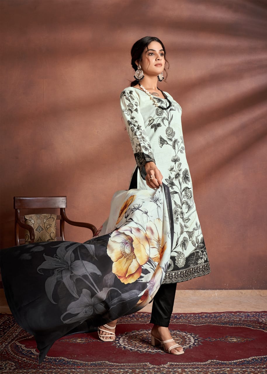 The hermitage shop tarazuu lawn cotton dress material at wholesale price